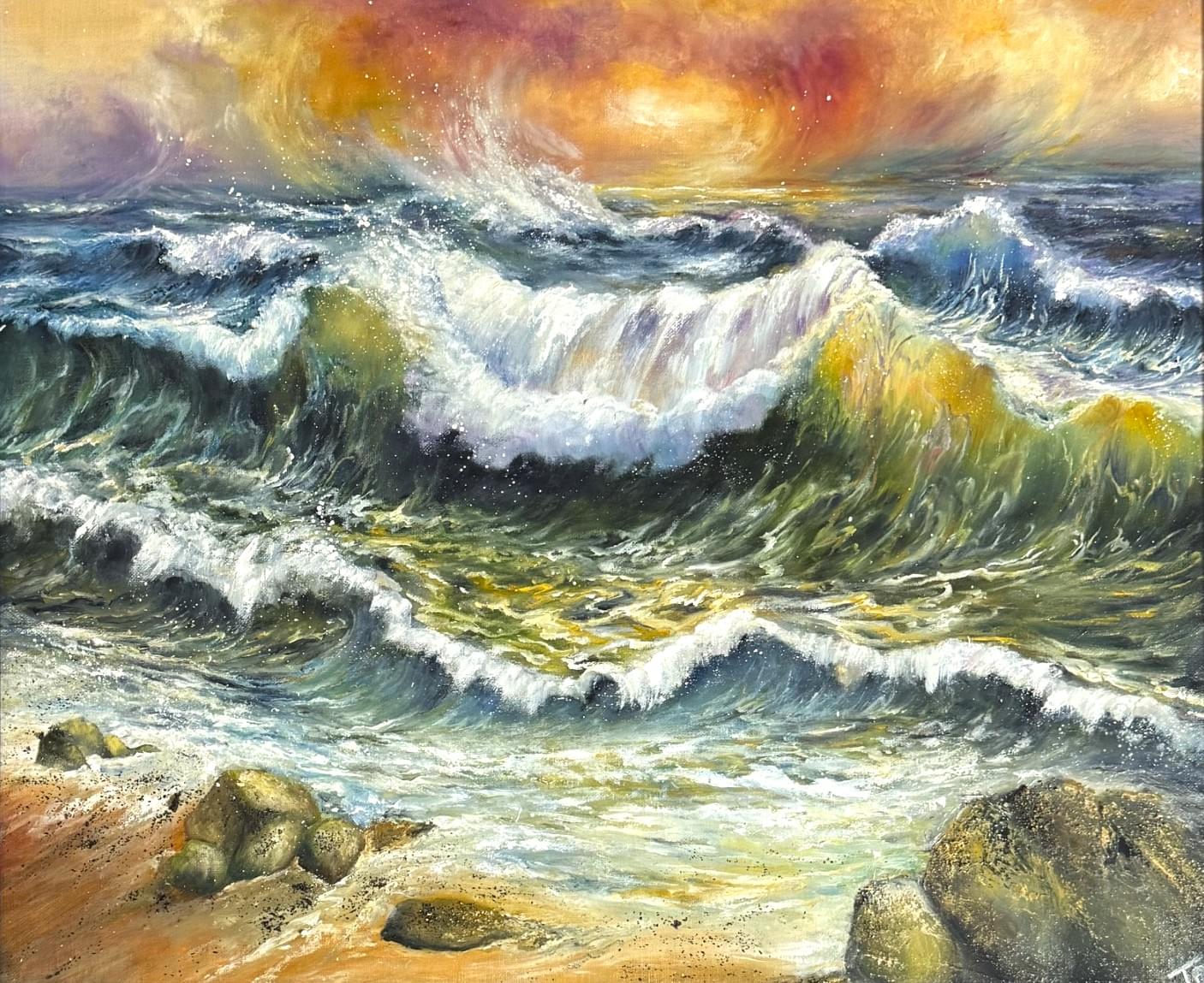 RAGING CURRENTS PAINTING