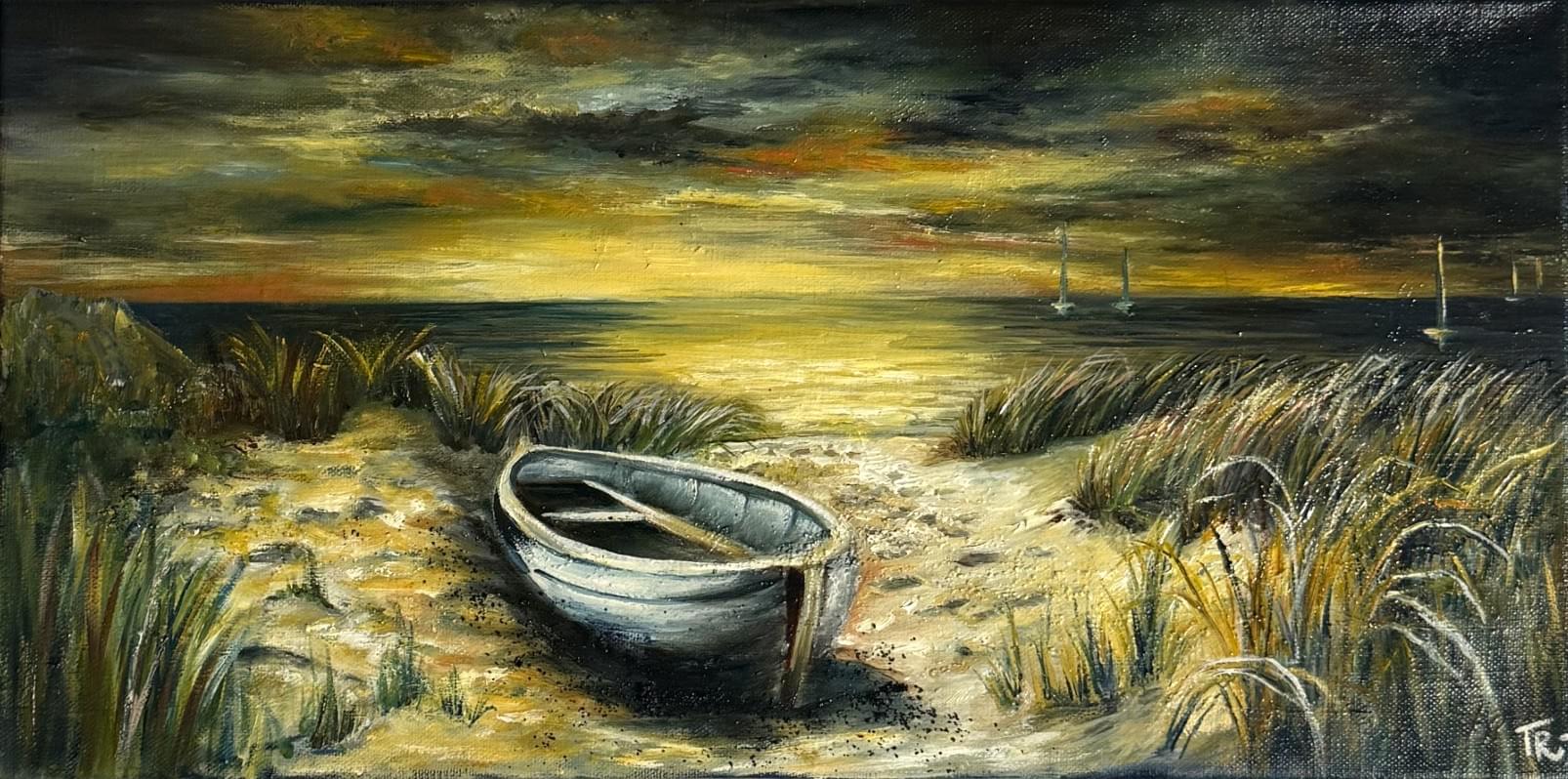 SUNSET DRIFT PAINTING